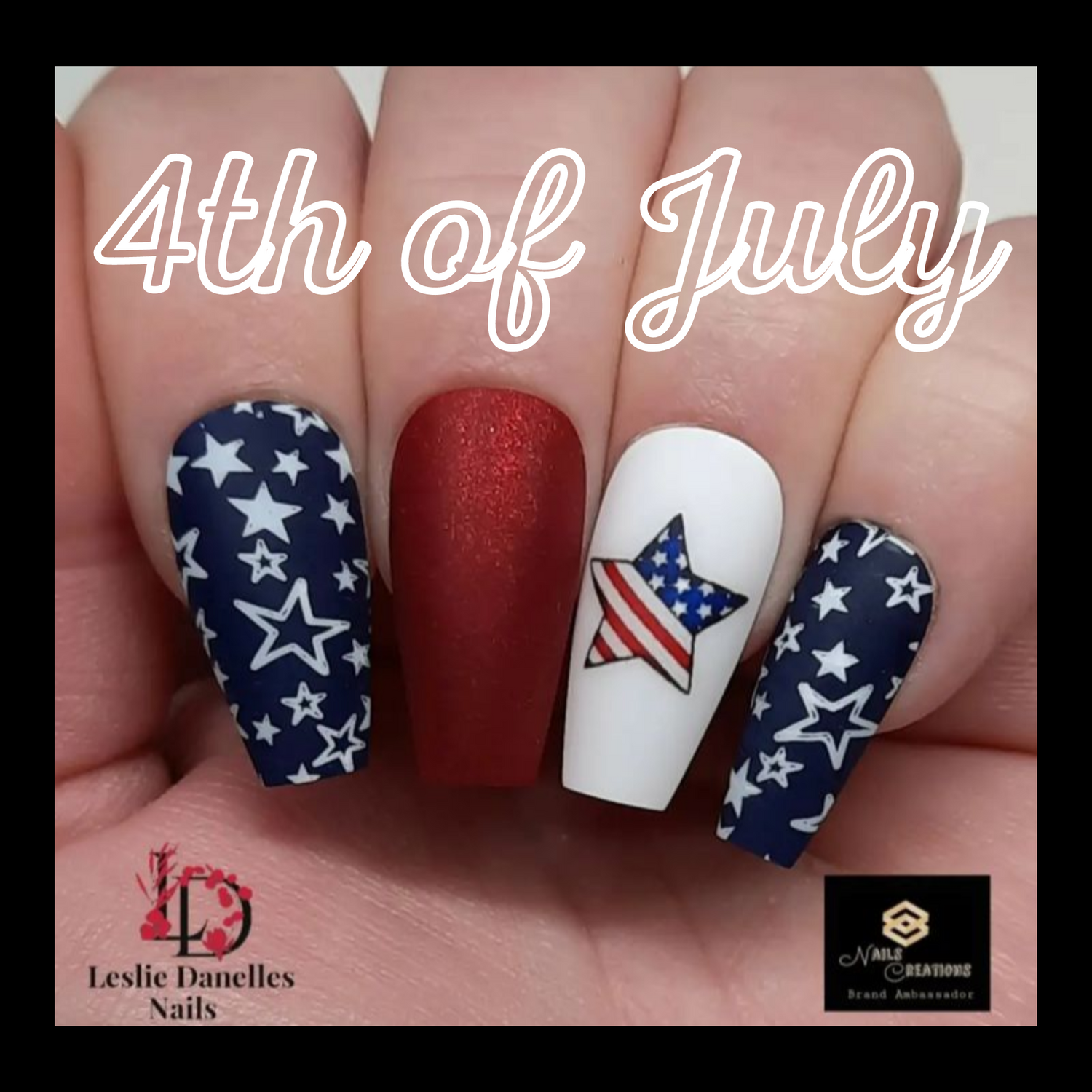 4th of July Nail Decals