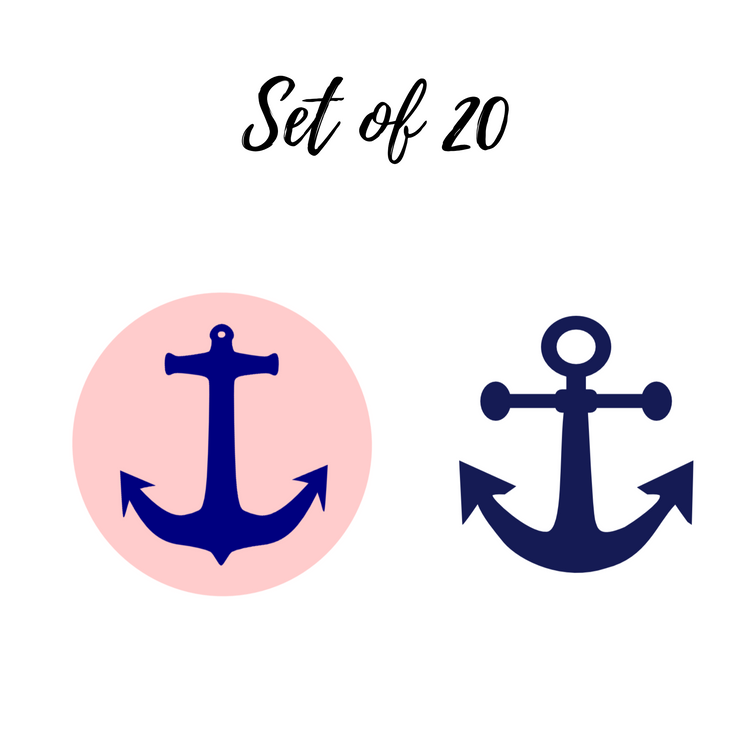 Anchor Nail Art Stickers - Custom Water Slide Decals for Unique Nail Designs | Easy Peel Off & Personalized Nail Stickers for Any Occasion