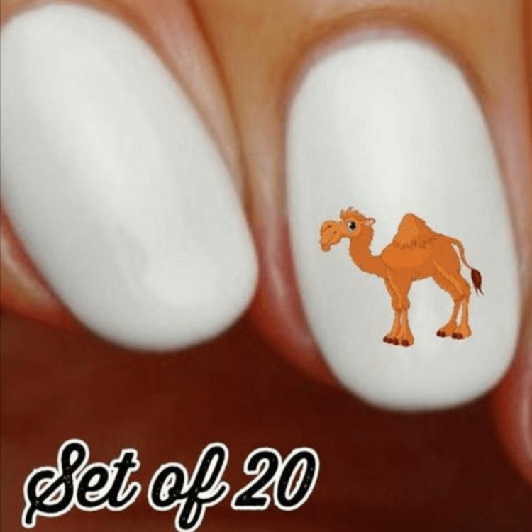 Camel Nail Decals and Water Slide Stickers for Creative Nail Art