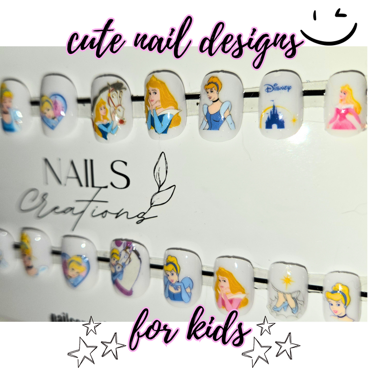 Enchanting Princess Press-On Nails for Kids Fun, Colorful & Easy Application!