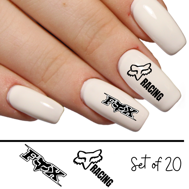 Fox Racing Nail Art Sticker Waterslide Decals