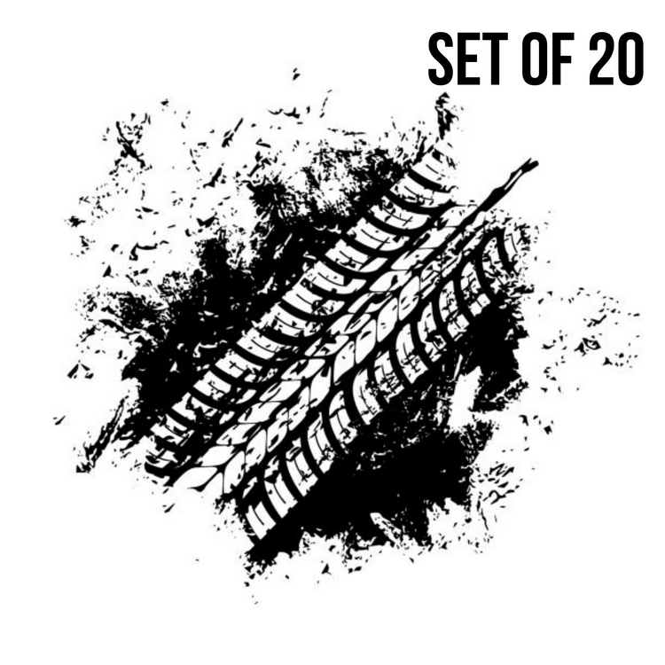 Jeep Off Road Assorted Set Nail Decals Stickers Waterslide Nail Art Design