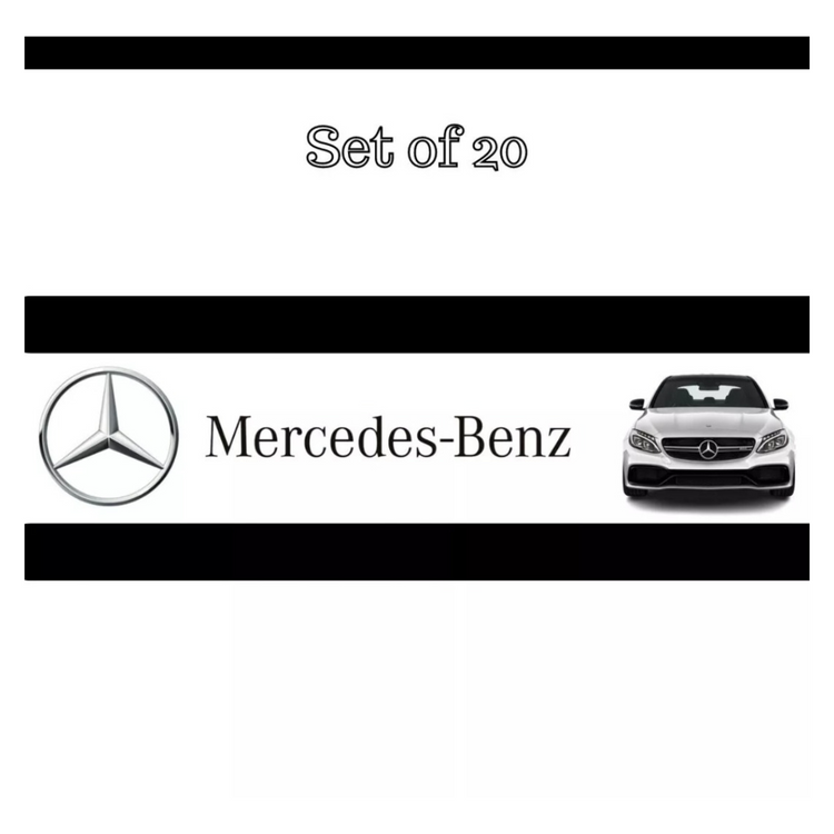 Mercedes Waterslide Nail Art Stickers Decals Set of 20