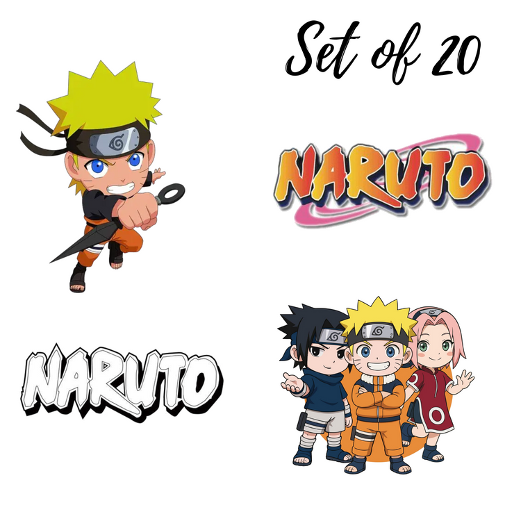 Naruto Nail Decal Stickers – Custom Naruto Themed Water Slide Nail Art Decals for Unique Manicure