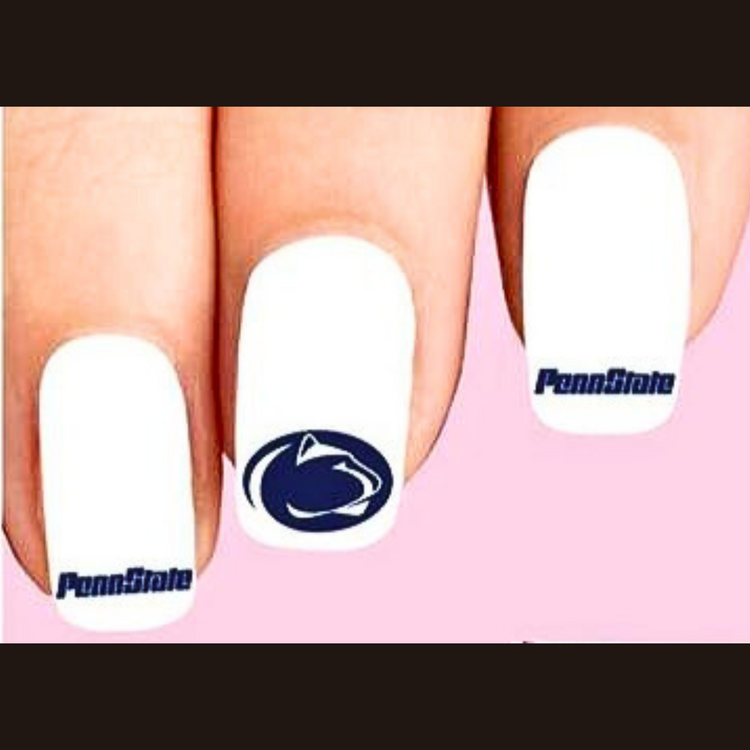 Penn State Nittany Lions Nail Art Stickers Assorted Waterslide Nail Decals