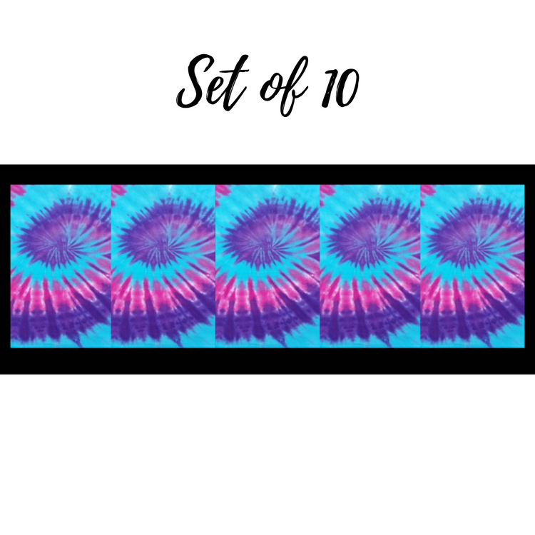 Vibrant Tie Dye Design #5 Waterslide Nail Art Decals - Full Set for Stunning Nail Designs