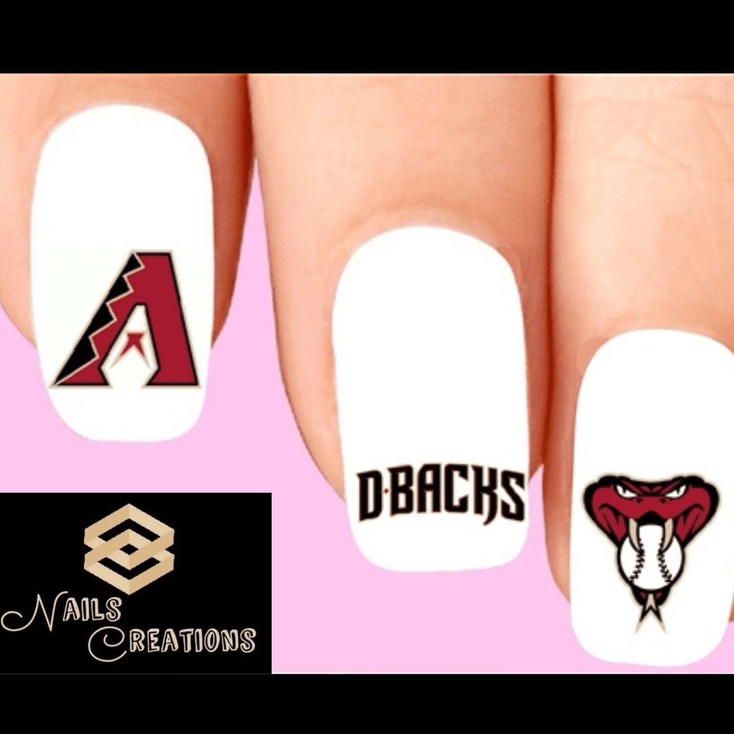 Arizona Diamondbacks Baseball Nail Decal Stickers