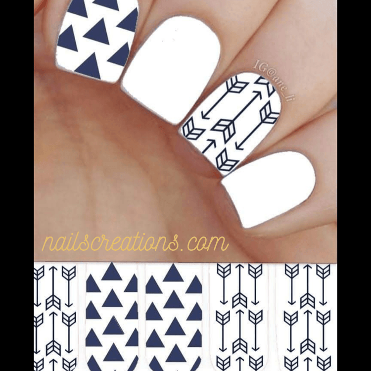 Arrows Nail Art Full Waterslide Decals NC - 1007 - Nails Creations