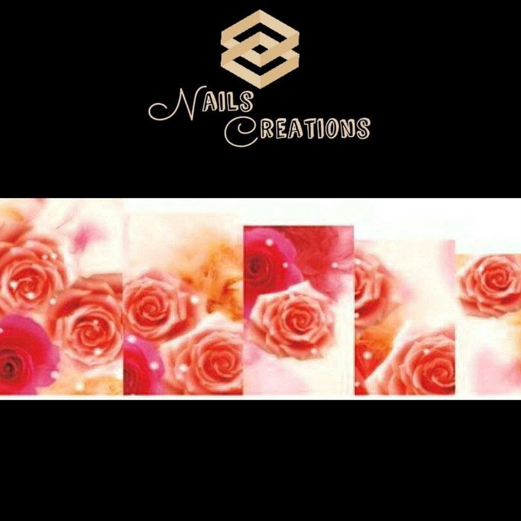 Beautiful Roses Print Full Nail Art Waterslide Decal Design - Nails Creations