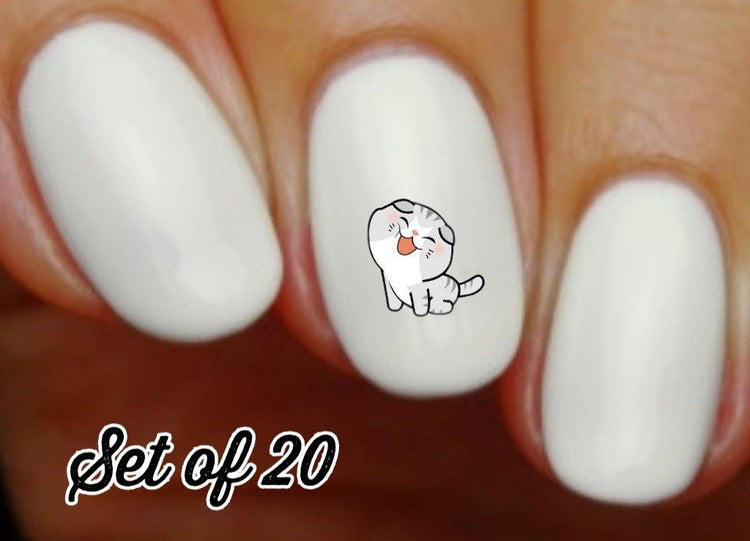 Cat Nail Decals Stickers Water Slides Nail Art - Nails Creations