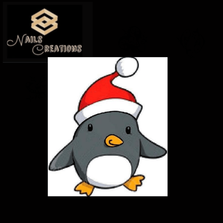 Christmas Holiday Penguin Waterslide Nail Decals - Nails Creations