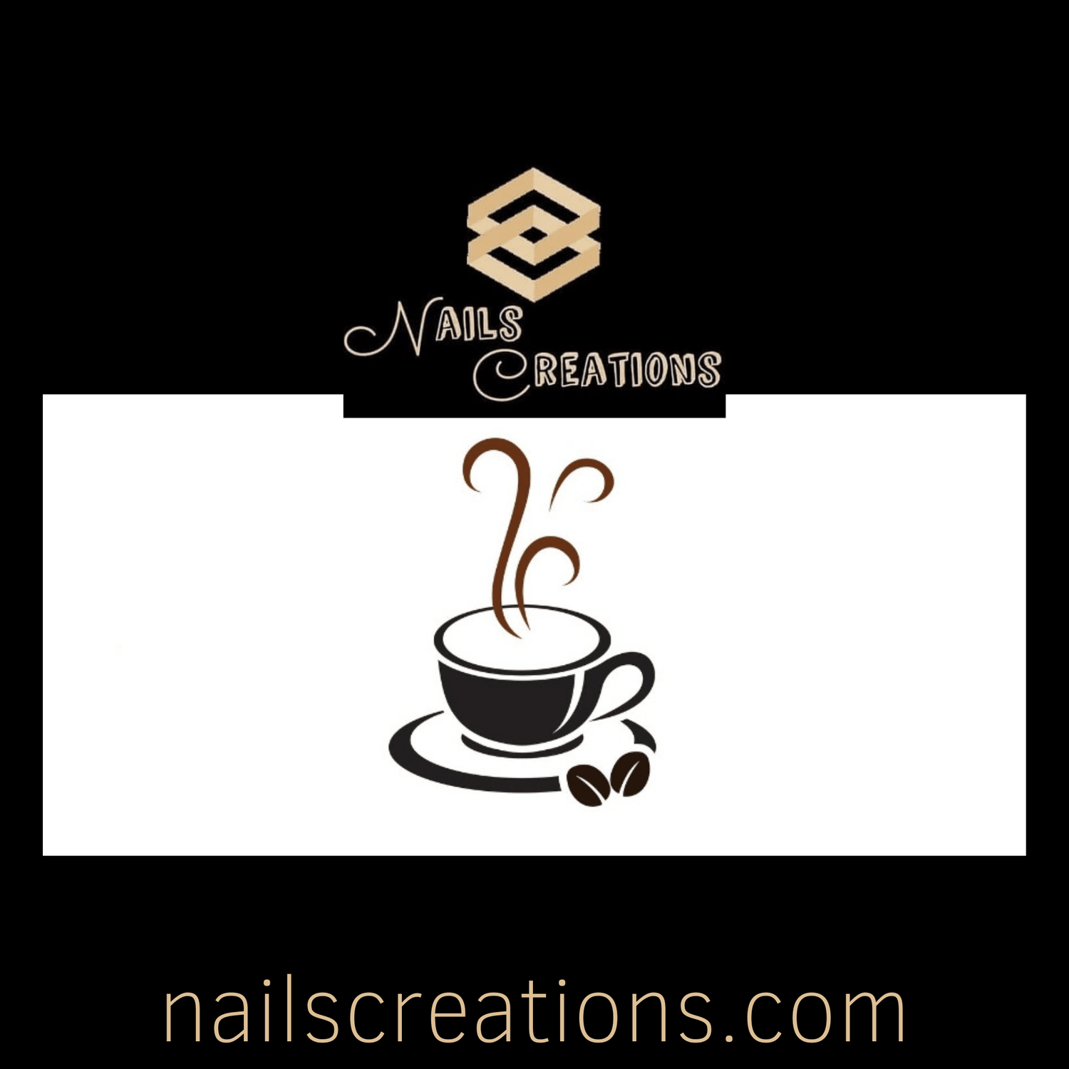 Coffee Cup Waterslide Full Nail Decals - Nails Creations