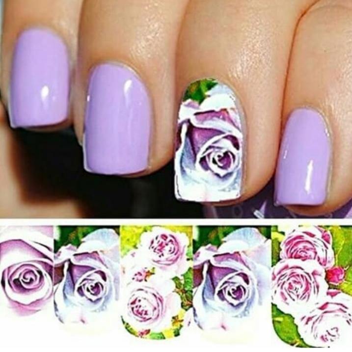 Colorful Flowers Waterslide Nail Decals - Nails Creations