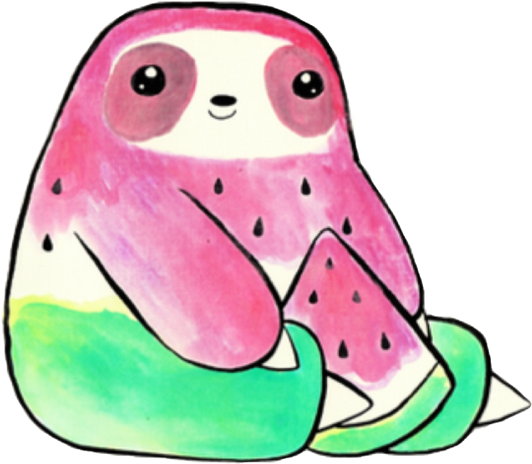 Cute Cartoon Character Watermelon Fruit - Nail Art Waterslide Decals - Nails Creations - Nails Creations
