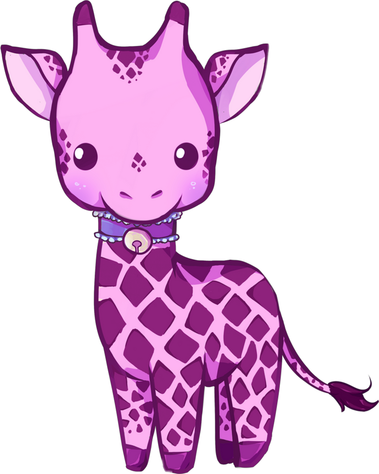 Cute Purple Giraffe Nail Decals Stickers Water Slides Nail Art - Nails Creations