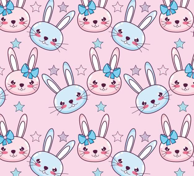 Easter Bunnies Full Nail Art Waterslide Decal Design - Nails Creations