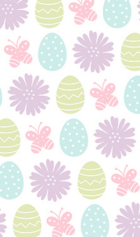 Easter Eggs with Butterflies and Flowers Full Nail Art Waterslide Decal Design - Nails Creations