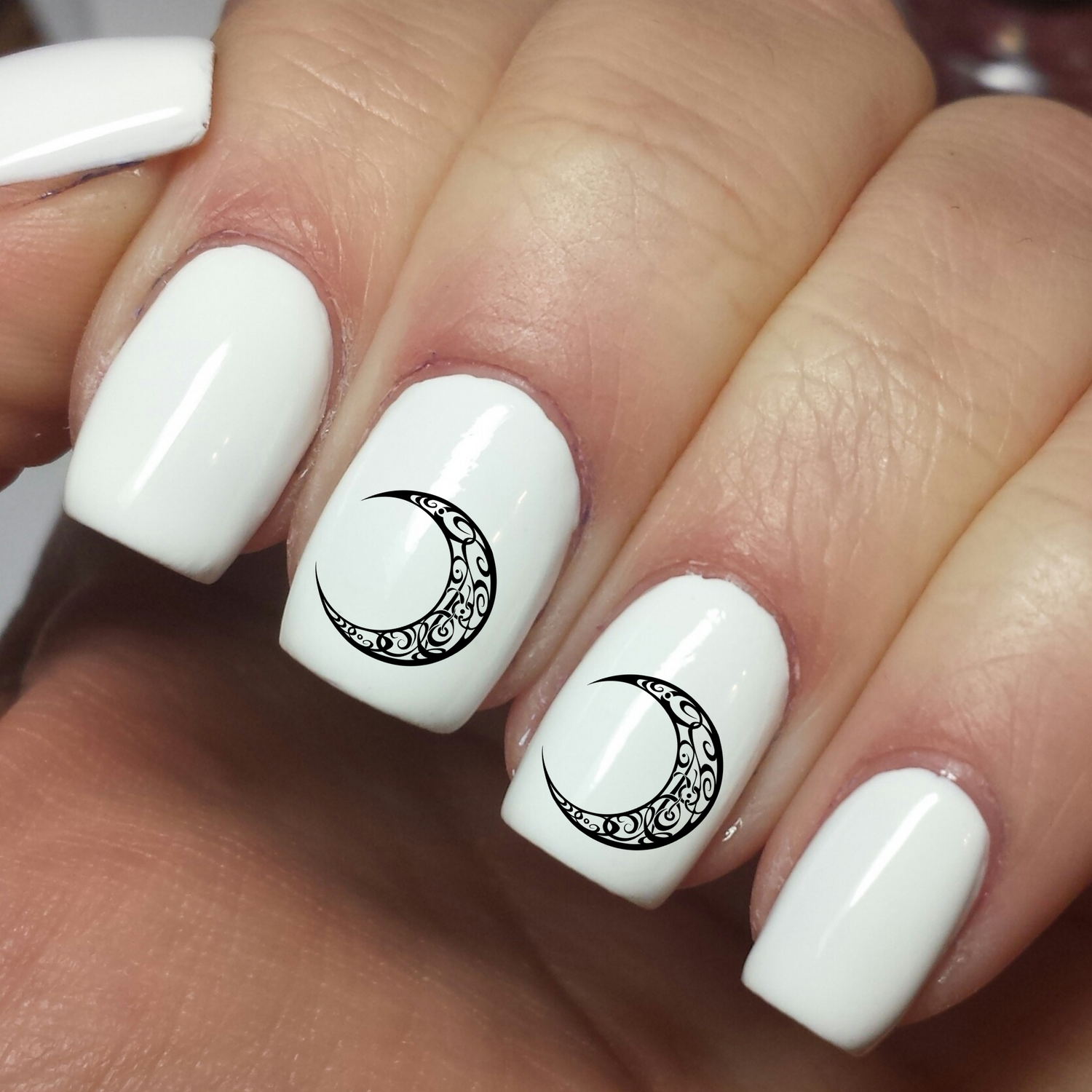 Half Moon Tribal - Nail Art Waterslide Decals - Nails Creations - Nails Creations