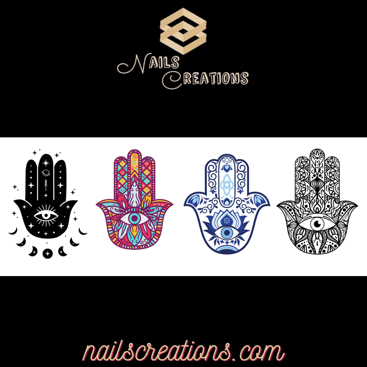 Hamsa Waterslides Nail Decals Set of 20 - Nails Creations