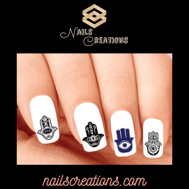 Hamsa Waterslides Nail Decals Set of 48 - Nails Creations