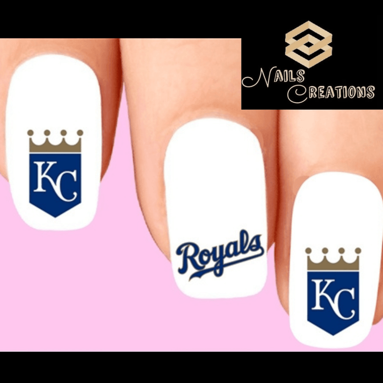Kansas City Royals Baseball Nail Decal Stickers