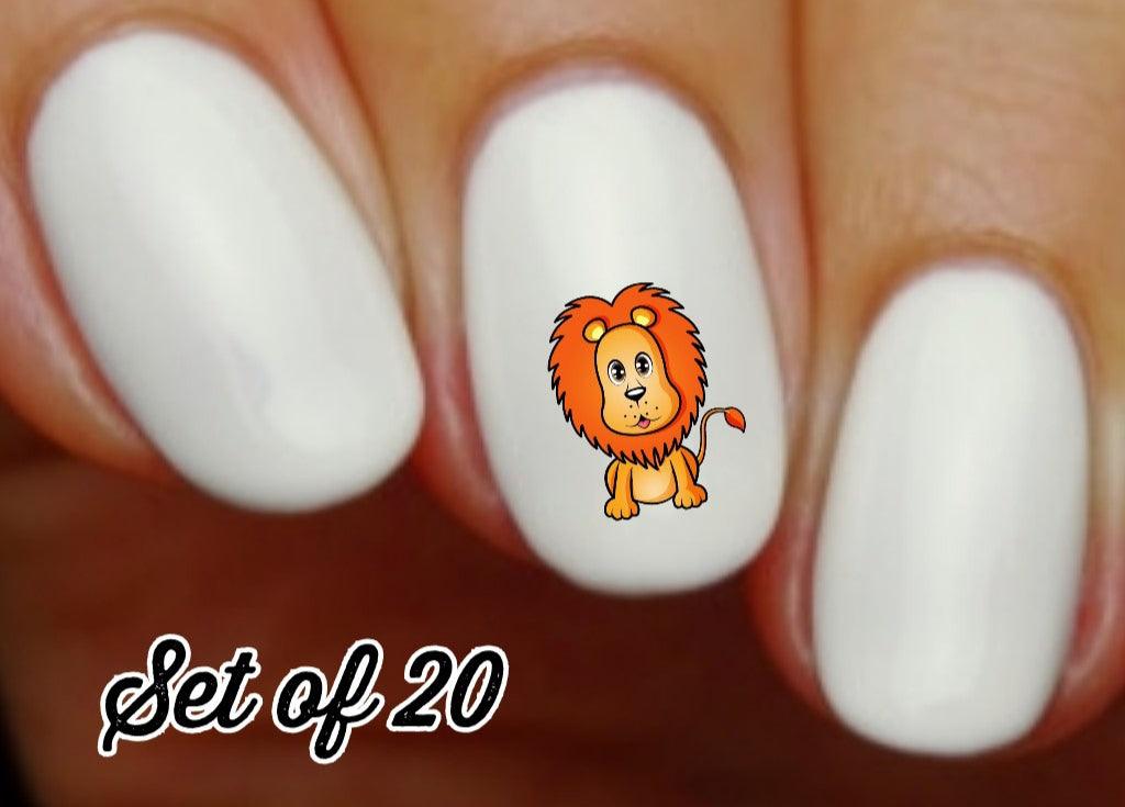 Lion Nail Decals Stickers Water Slides Nail Art - Nails Creations