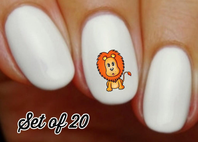 Lion Nail Decals Stickers Water Slides Nail Art - Nails Creations