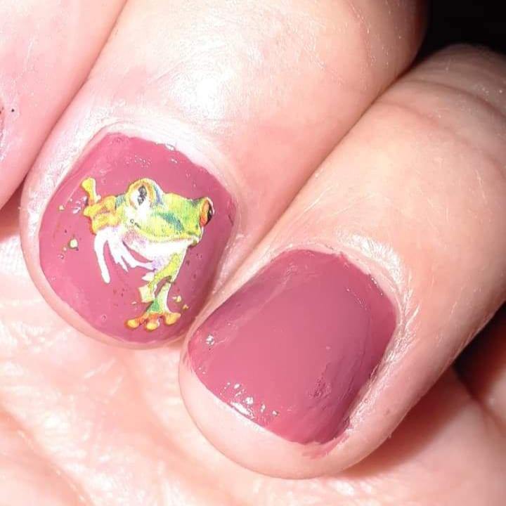 Llama and Frog Waterslide nail decals Assorted Set - Nails Creations - Nails Creations
