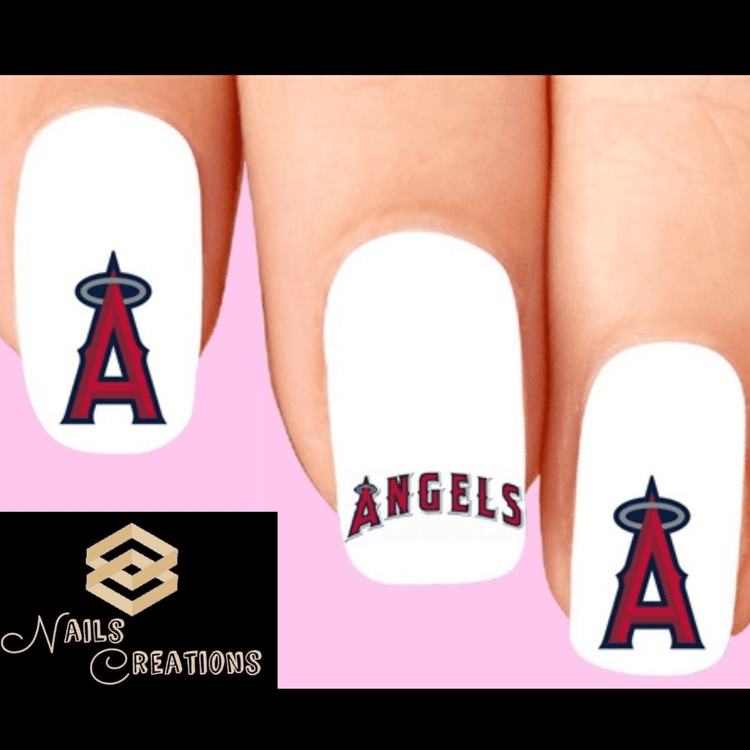 Los Angeles Angels Baseball Nail Decal Stickers