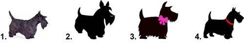 Scottish Terrier Scottie Waterslide Nail Decals - Nails Creations
