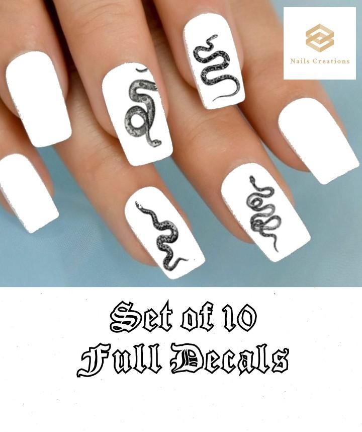 Snake Assorted Full Waterslide Nail Decals - Nails Creations