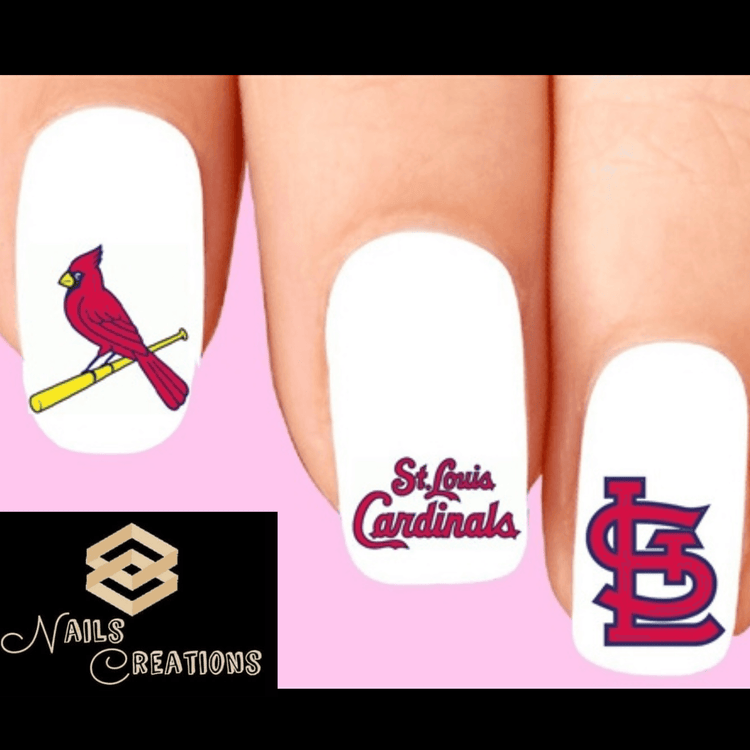 St Louis Cardinals Baseball Nail Decal Stickers