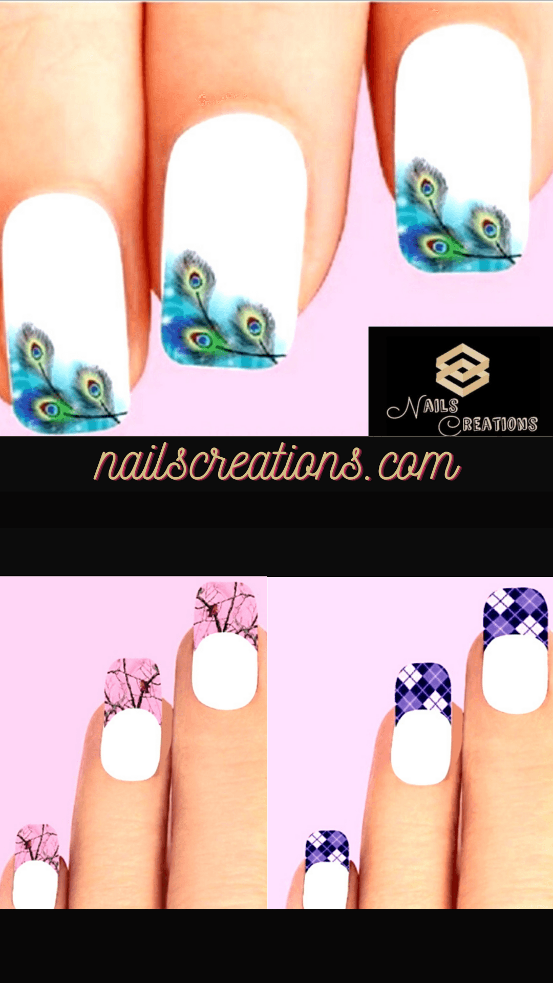 Nail tip decals