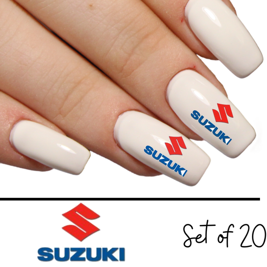 Suzuki Nail Art Sticker Waterslide Decals