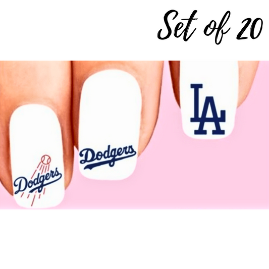 Assorted Baseball Nail Decals - Fun Waterslide Nail Art Designs for Sports Fans