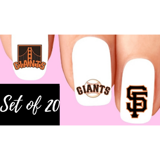 Ultimate Baseball Nail Art: Assorted Set of 20 Waterslide Decals for Fans