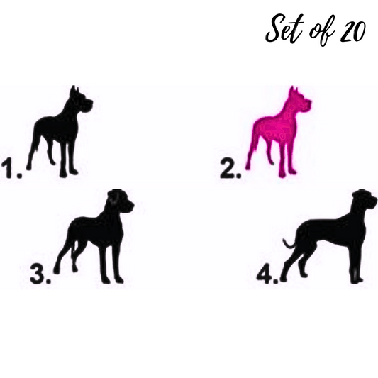 Adorable Great Dane Nail Decals Waterslide Stickers