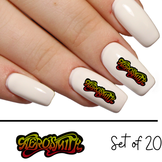 Aerosmith Rockstar Nail Art Sticker Decorations - Waterslide Decals