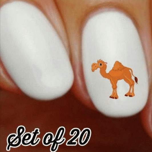Camel Nail Decals and Water Slide Stickers for Creative Nail Art