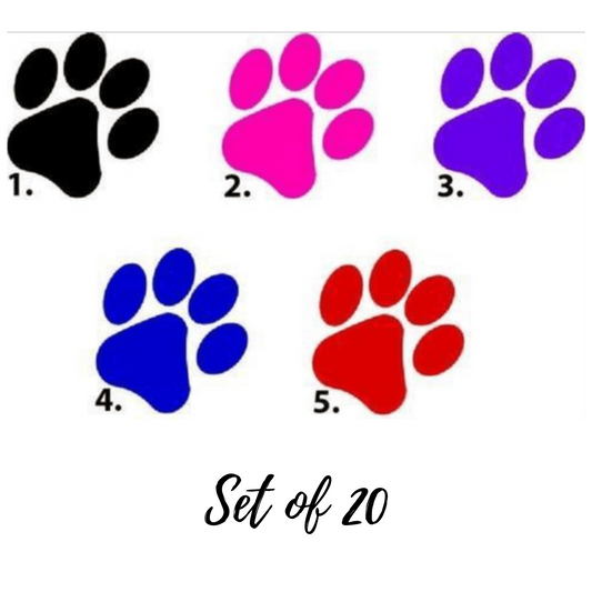 Dog Paw Print Waterslide Nail Decals for Easy Nail Art