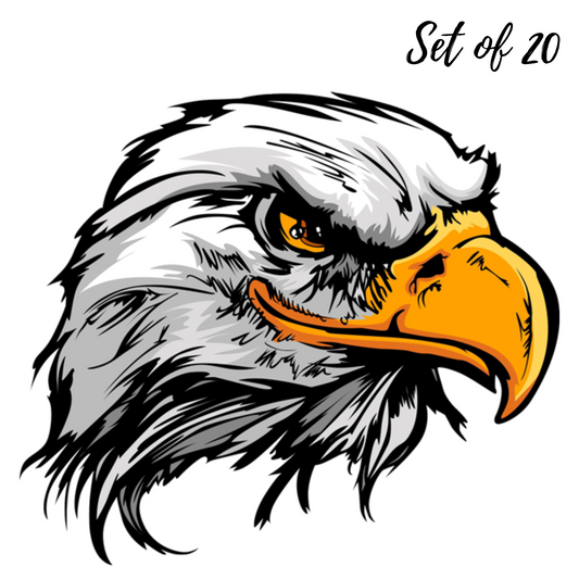 Eagle Nail Art Stickers - Waterslide Decals - Easy Application