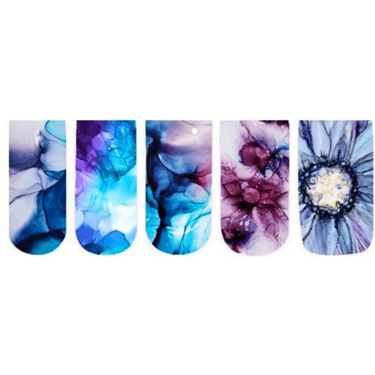 Floral Nail Art Water Slide Decals – Elegant Flower Nail Stickers