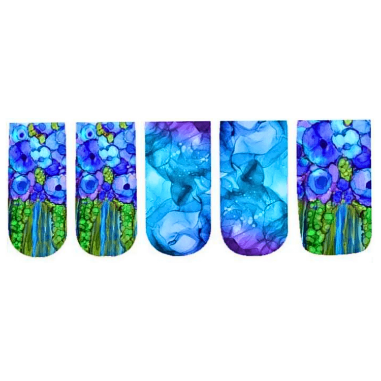 Floral Nail Art Water Slide Decals – Elegant Flower Nail Stickers