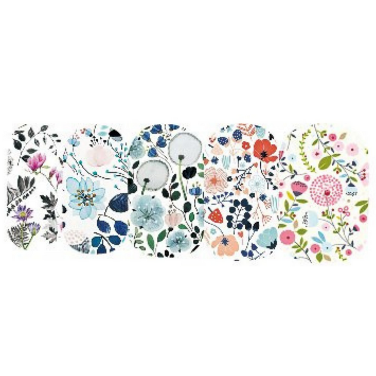 Floral Nail Art Water Slide Decals – Elegant Flower Nail Stickers