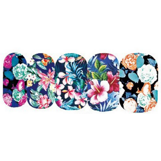 Floral Nail Art Water Slide Decals – Elegant Flower Nail Stickers