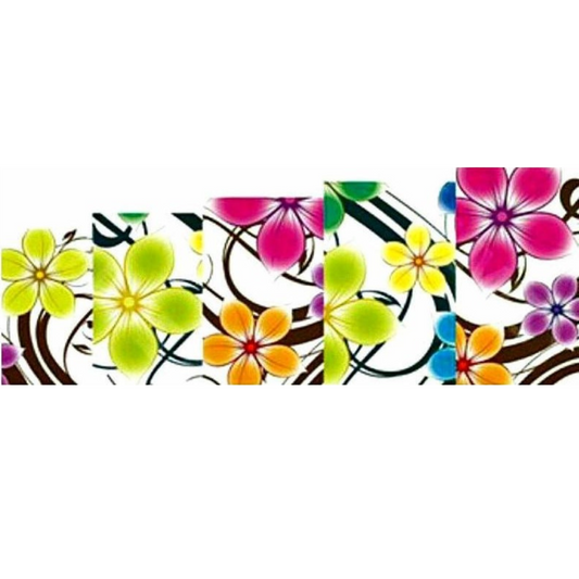 Floral Nail Art Water Slide Decals – Elegant Flower Nail Stickers