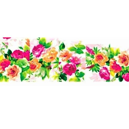 Floral Nail Art Water Slide Decals – Elegant Flower Nail Stickers