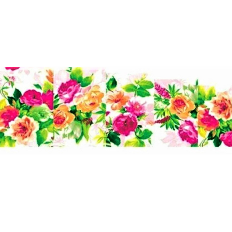 Floral Nail Art Water Slide Decals – Elegant Flower Nail Stickers