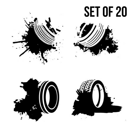 Jeep Off Road Assorted Set Nail Decals Stickers Waterslide Nail Art Design