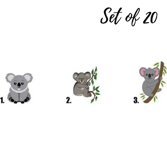 Koala Waterslide Nail Decals - Adorable Animal Nail Art for a Fun DIY Manicure